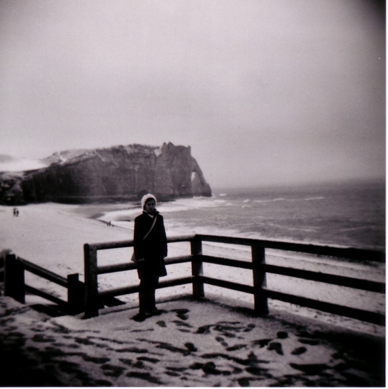 Etretat sous la neige