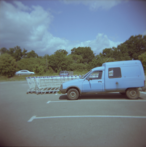 Voiture Bleue